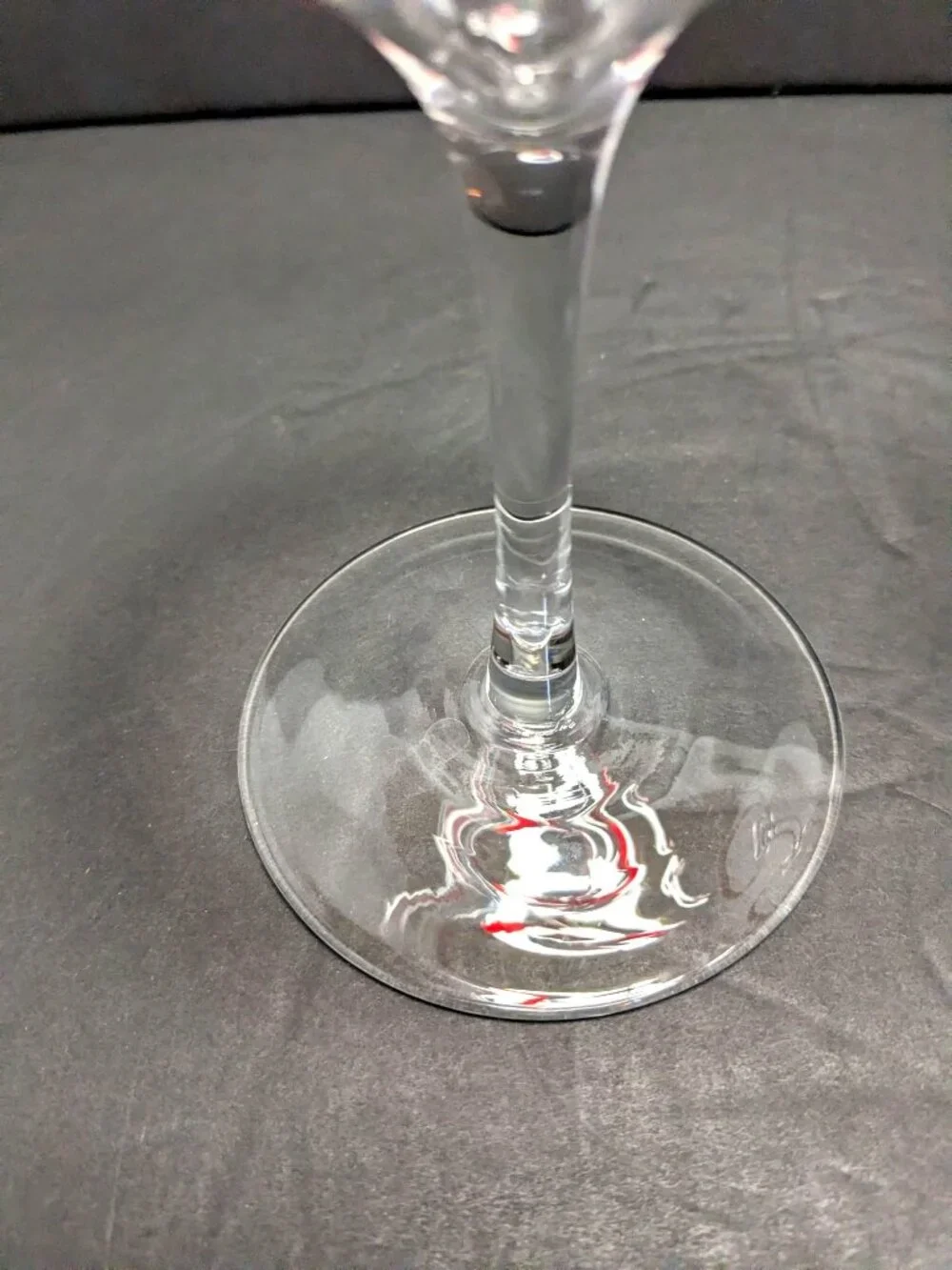 Pier 1 Red Swirline Balloon Wine Glasses Set Of 2 8.5